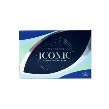 ICONIC 'Sterling Gray' grau farbige Kontaktlinse für 1 Monat / 1x Paar/ 2 Stk. Linsen